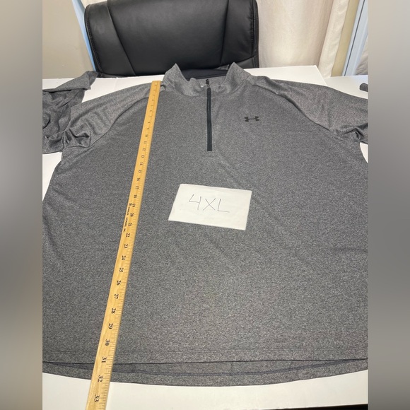 Under Armour Men's UA Tech Half-Zip Pullover Sweatshirt Gray Big & Tall - Picture 9 of 9